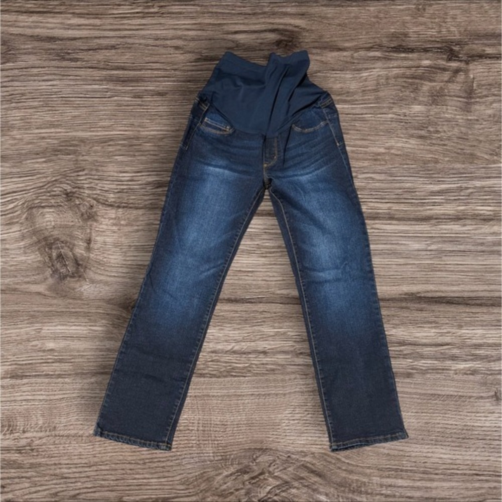 SONG Maternity Jeans Full Belly Panel Womens Small Wash‎ Stretch